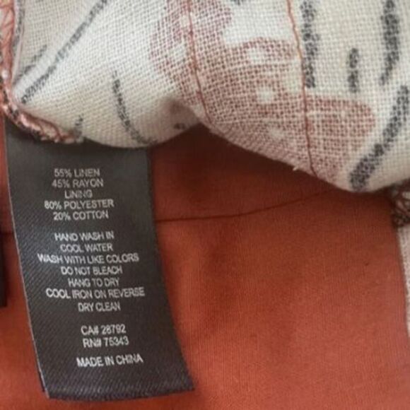 House of Harlow 1960 Romper Shorts Women 10 Brown Floral Pockets Sleeveless Boho - Picture 9 of 9